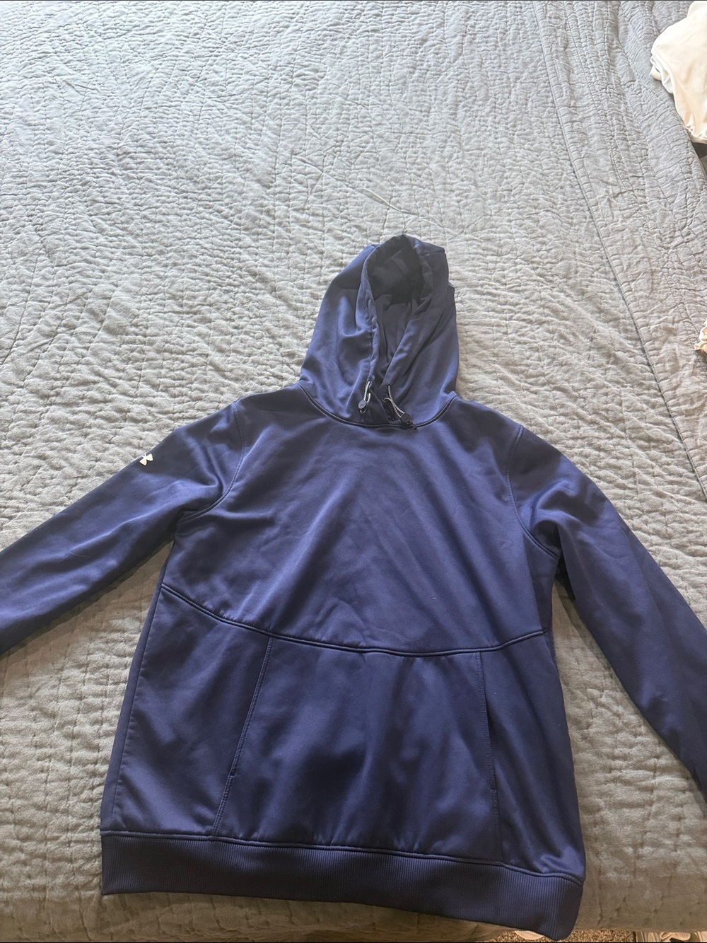 Under Armour Men's Navy Blue Hooded Pullover Sweatshirt
